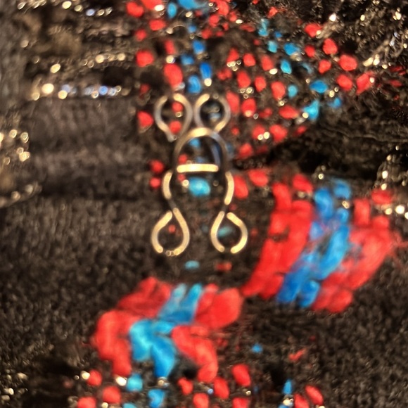 Trina Turk Secret Agent Kings Road Jacket in Multi Size 8 Color Black/Pink/Blue - Picture 11 of 11